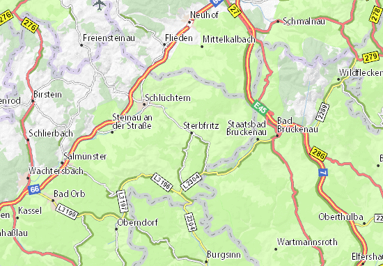 Mapa Sterbfritz