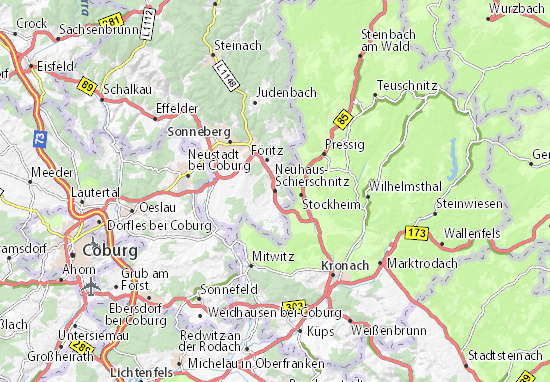 Karte Stadtplan Neuhaus-Schierschnitz