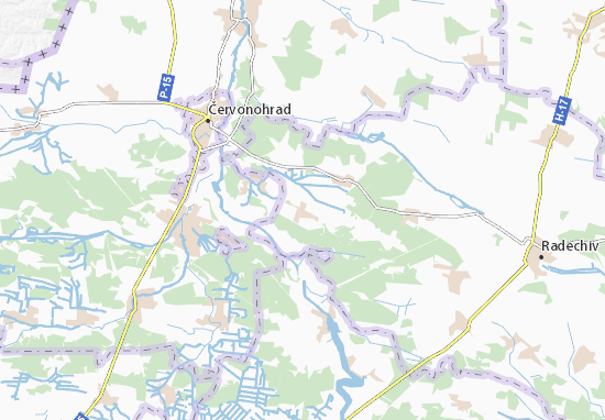 Mapa Yastrubychi