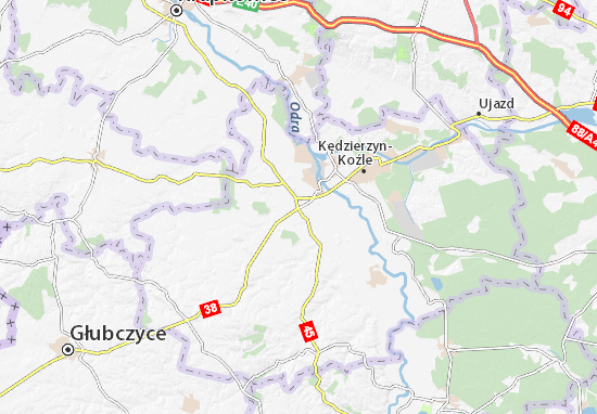 Kaart Plattegrond Reńska Wieś
