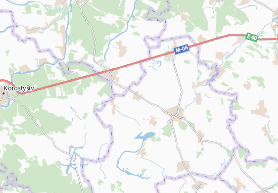 Karte Stadtplan Novi Ozeryany