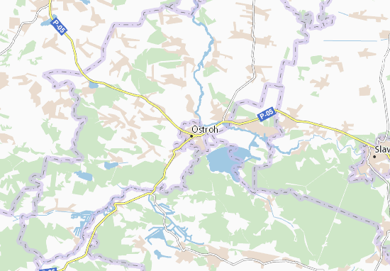 Karte Stadtplan Ostroh