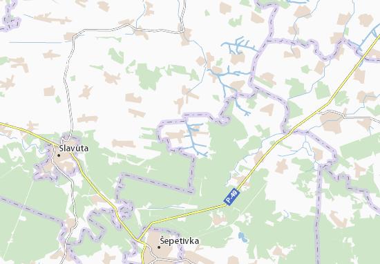 Karte Stadtplan Korchyk
