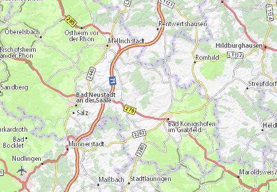 Karte Stadtplan Waltershausen