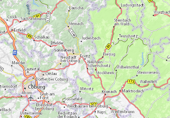 Karte Stadtplan Föritz