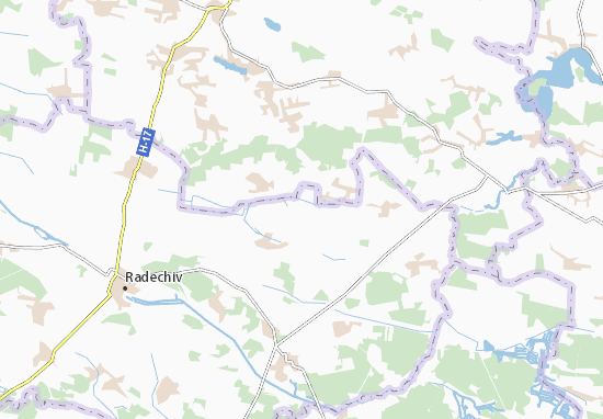 Karte Stadtplan Baryliv