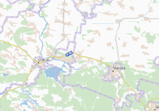 Mapa Staryi Kryvyn