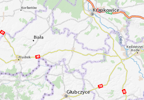 Mapa Głogówek