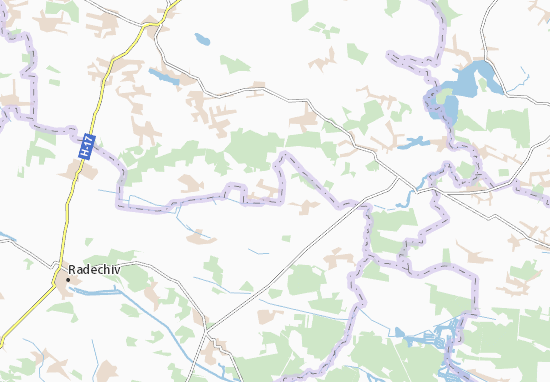 Karte Stadtplan Skryhove