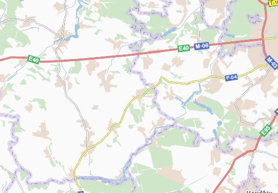 Karte Stadtplan Yasnohorodka