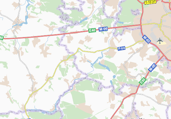 Karte Stadtplan Muzychi