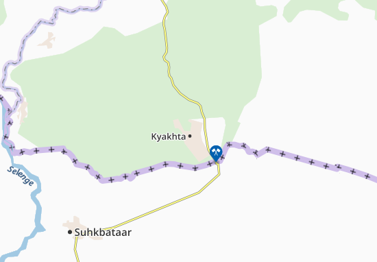 Karte Stadtplan Kyakhta