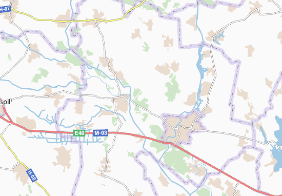 Karte Stadtplan Dernivka