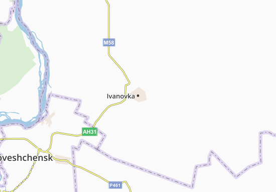 Kaart Plattegrond Ivanovka