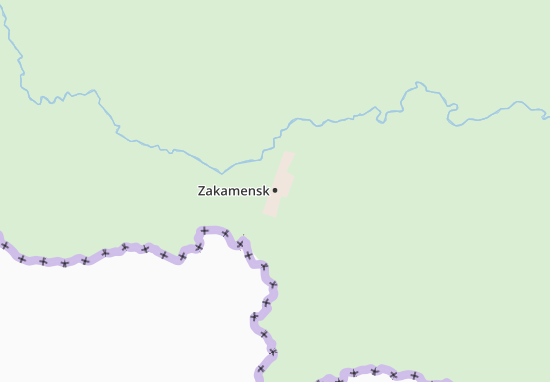 Karte Stadtplan Zakamensk