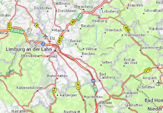 Karte Stadtplan Brechen