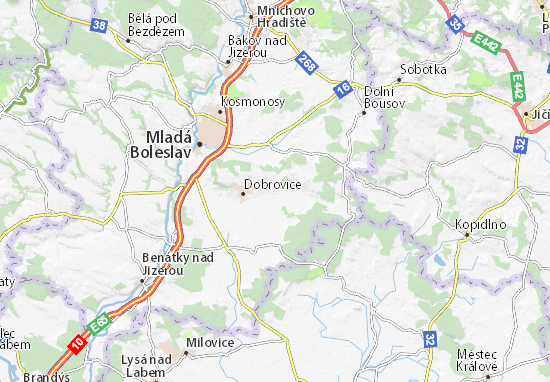 Karte Stadtplan Semčice