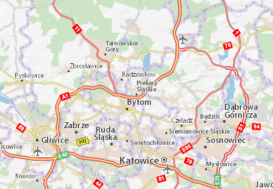Karte Stadtplan Piekary Śląskie