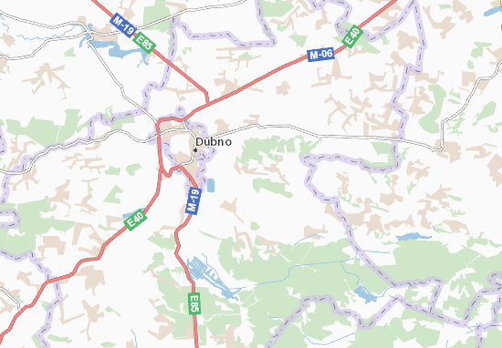 Karte Stadtplan Hirnyky