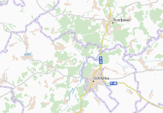 Kaart Plattegrond Stara Ivanivka