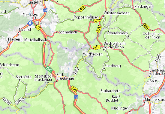 Wildflecken Map