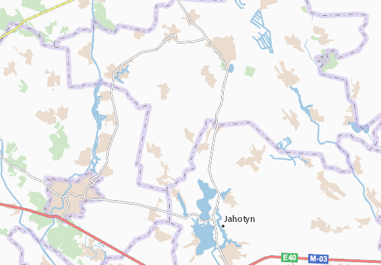 Kaart Plattegrond Mala Berezanka