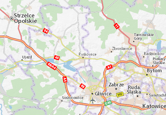 Karte Stadtplan Pyskowice