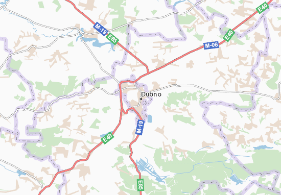 Kaart Plattegrond Dubno