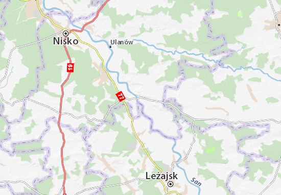 Kaart Plattegrond Krzeszów