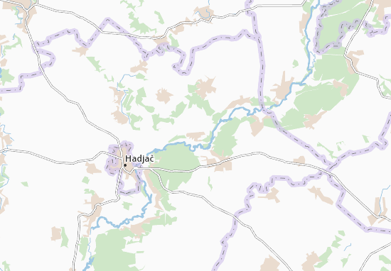 Karte Stadtplan Knyshivka