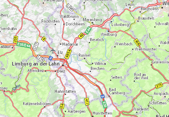 Karte Stadtplan Runkel