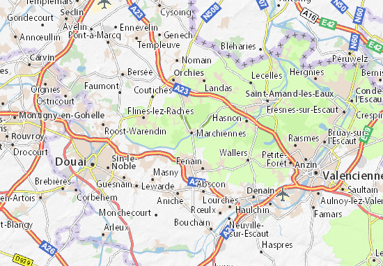 Karte Stadtplan Marchiennes