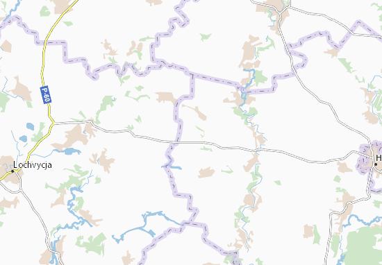 Karte Stadtplan Vyrishal&#x27;ne