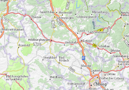 Karte Stadtplan Veilsdorf