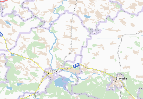 Karte Stadtplan Moshchanytsya