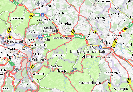 Karte Stadtplan Niederelbert