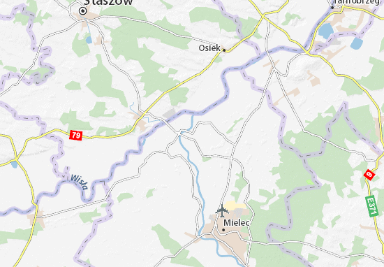 Kaart Plattegrond Gawłuszowice