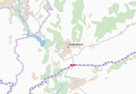 Karte Stadtplan Shebekino