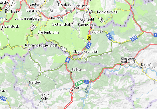 Kaart Plattegrond Oberwiesenthal