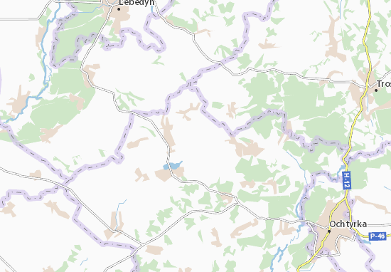 Hrinchenkove Map