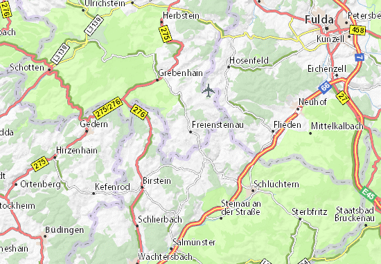 Freiensteinau Map