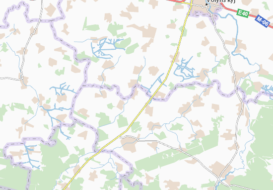 Karte Stadtplan Khyzhivka
