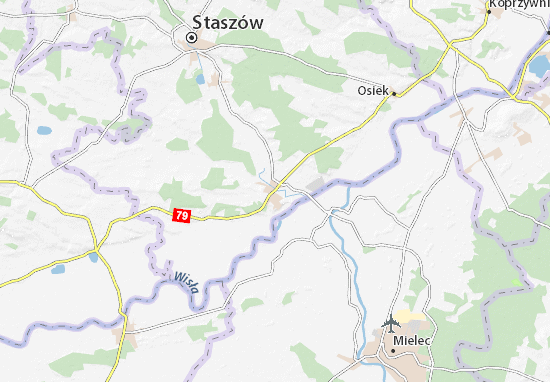 Karte Stadtplan Połaniec