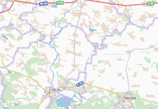 Karte Stadtplan Pochapky