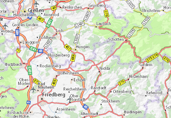 Karte Stadtplan Rodheim