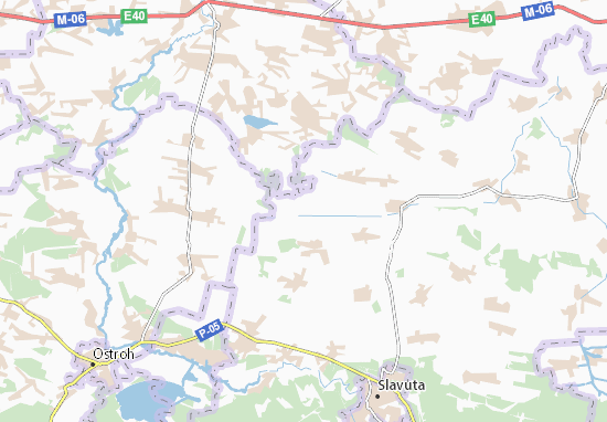Kaart Plattegrond Khonyakiv