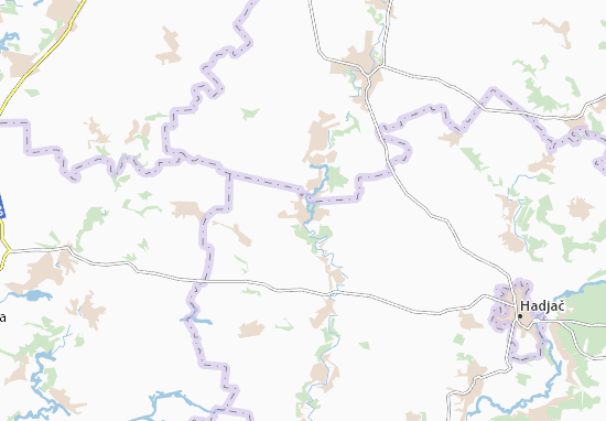 Karte Stadtplan Rozbyshivka