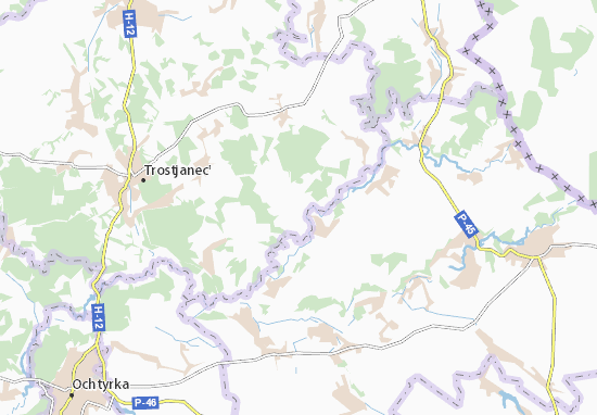 Mapa Nytsakha