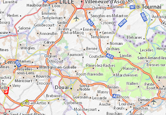Karte Stadtplan Faumont