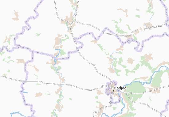 Karte Stadtplan Mala Pobyvanka